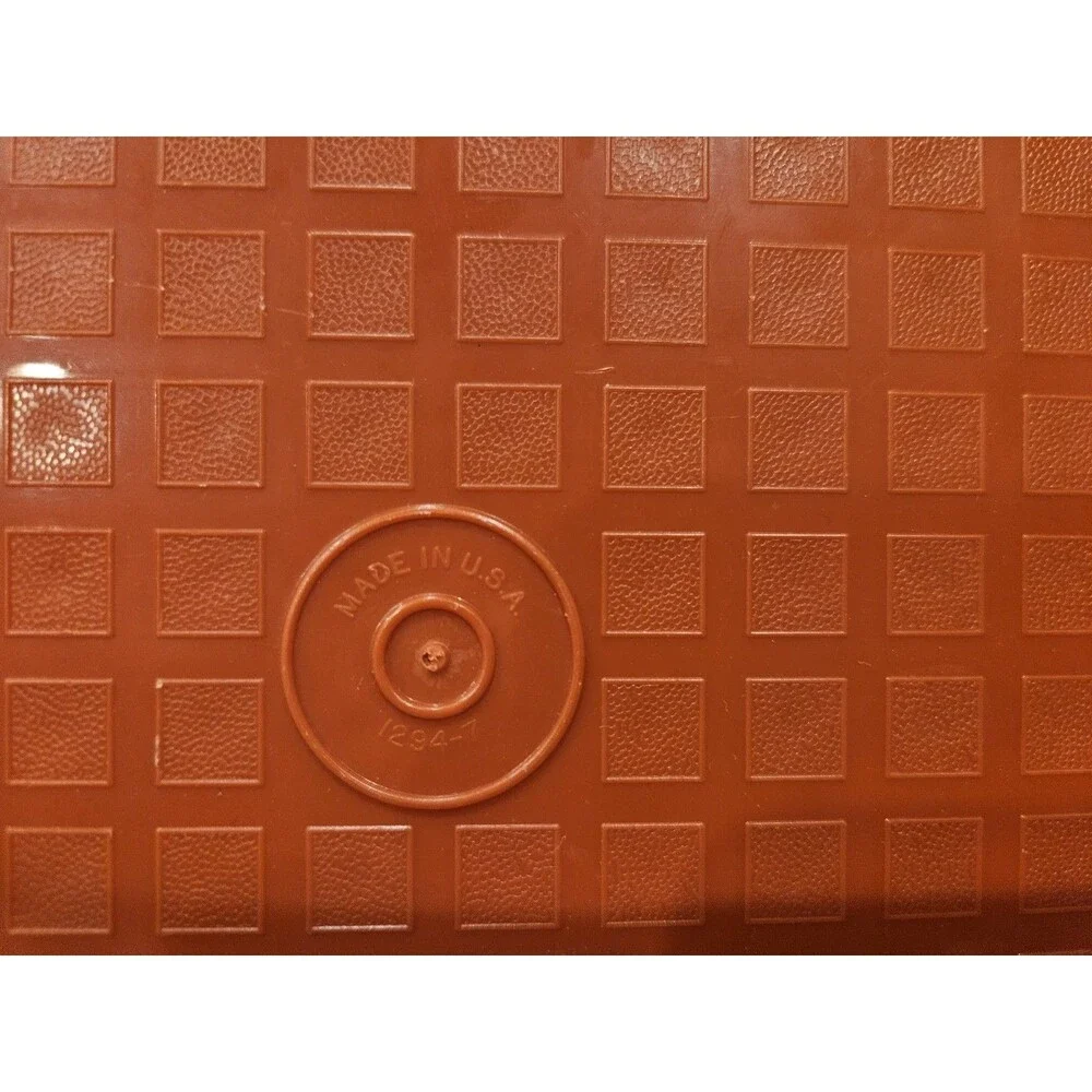 Vintage Tupperware Meat Marinade Tenderizer Container In Brick Red/orange 10
